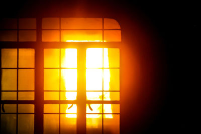 Sunlight streaming through window