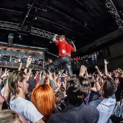 Group of people looking at concert