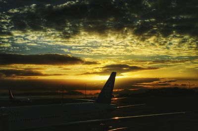 Scenic view of sky at sunset