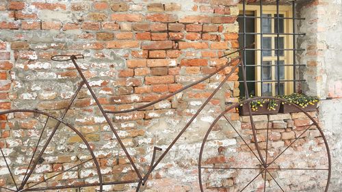 Close-up of brick wall