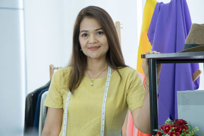 Portrait of a smiling young woman