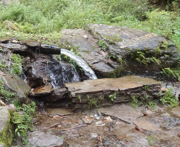 High angle view of water