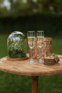 Close-up of drink on table