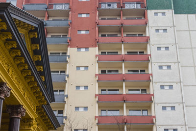 Low angle view of buildings in city