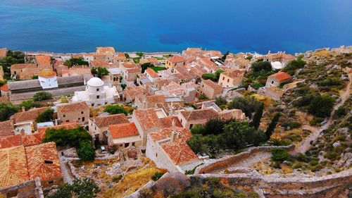 Monemvasia from above - the medieval gem of greece