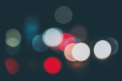 Defocused image of lights