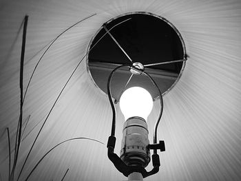 Low angle view of street light