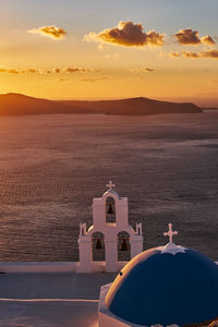 Scenic view during sunset