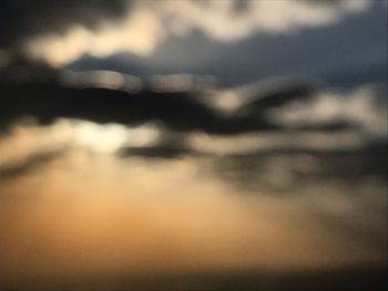 Defocused image of sky