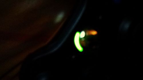 Defocused lights at night