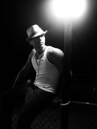 Close-up of woman standing in pond