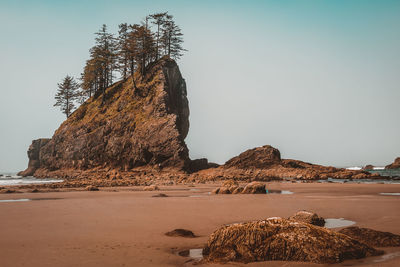 Beach, rocks, water, ocean, sea, mist. secon beach washington state