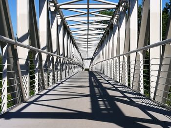 Full frame shot of bridge on sunny day