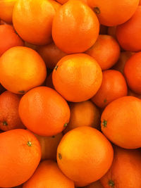 Full frame shot of oranges in market