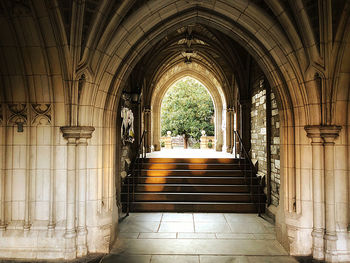 Corridor of historic building