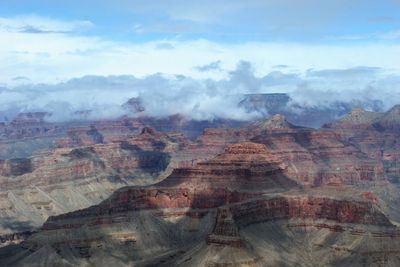 Aerial view of landscape against sky