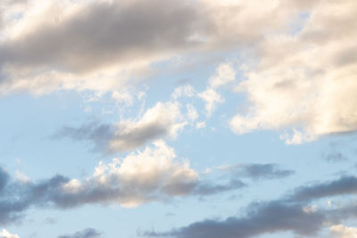 Low angle view of clouds in sky