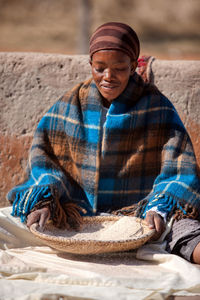 Portrait of man working