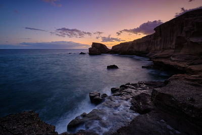 Tajao coast, tenerife, canary islands. spain