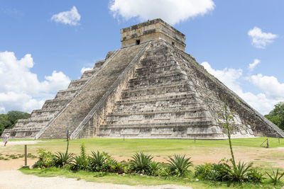 Exterior of temple against sky