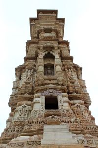 Low angle view of temple against sky