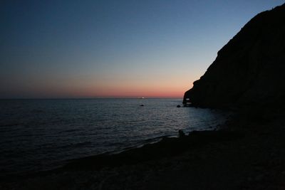 Scenic view of calm sea against sky