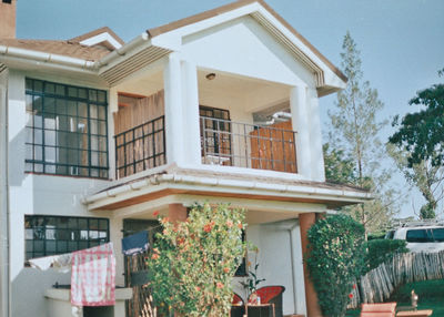 Close-up of house against sky