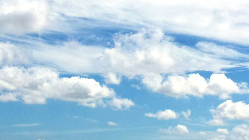 Low angle view of cloudy sky