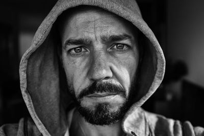 Close-up portrait of man