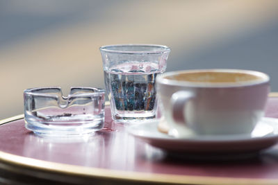 Close-up of drink on table