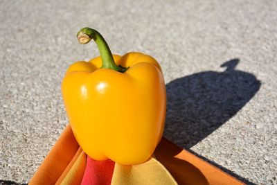 Close-up of yellow bell pepper