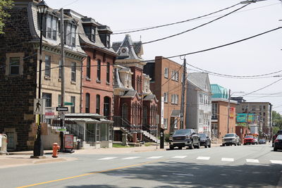 View of city street