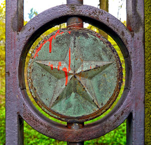 Close-up of metallic structure
