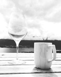 Coffee cup on table