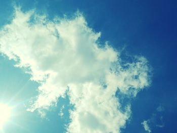 Low angle view of cloudy sky