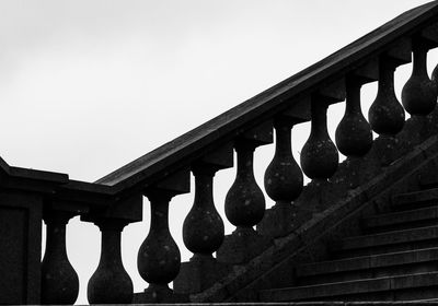 Low angle view of built structure against clear sky