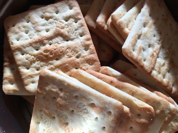 Close-up of bread in plate