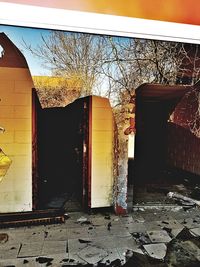 View of abandoned building