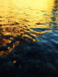 Close-up of water surface level of sea