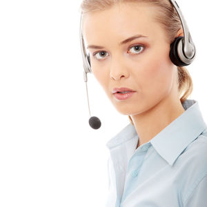 Portrait of young woman using mobile phone
