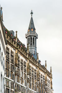 Low angle view of historic building against sky