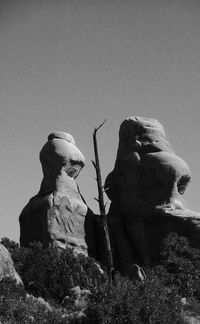 Low angle view of statue