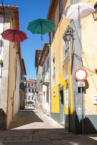 Street amidst buildings in town