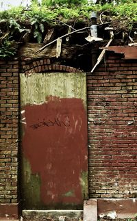 Brick wall with brick wall