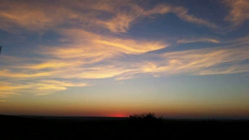 Sunset over landscape