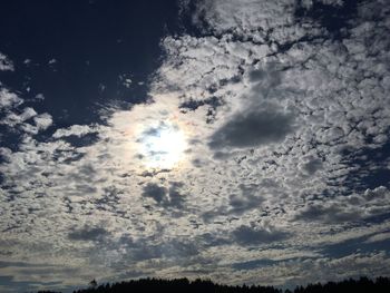 Low angle view of clouds in sky