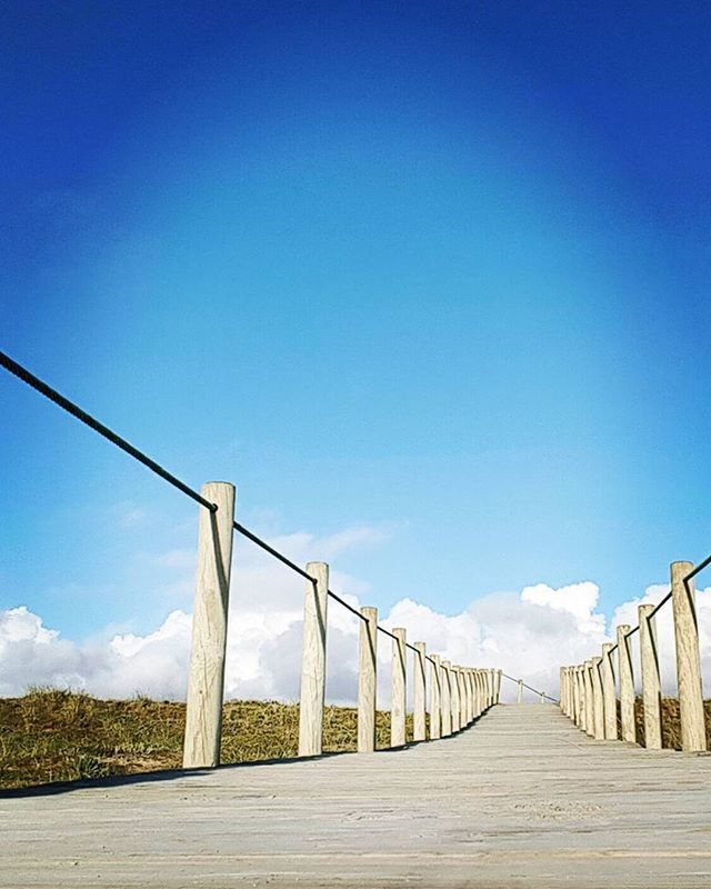 EMPTY ROAD WITH BRIDGE IN BACKGROUND