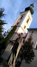 Low angle view of building against sky