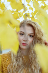 Portrait of beautiful young woman