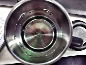 Close-up of camera machine